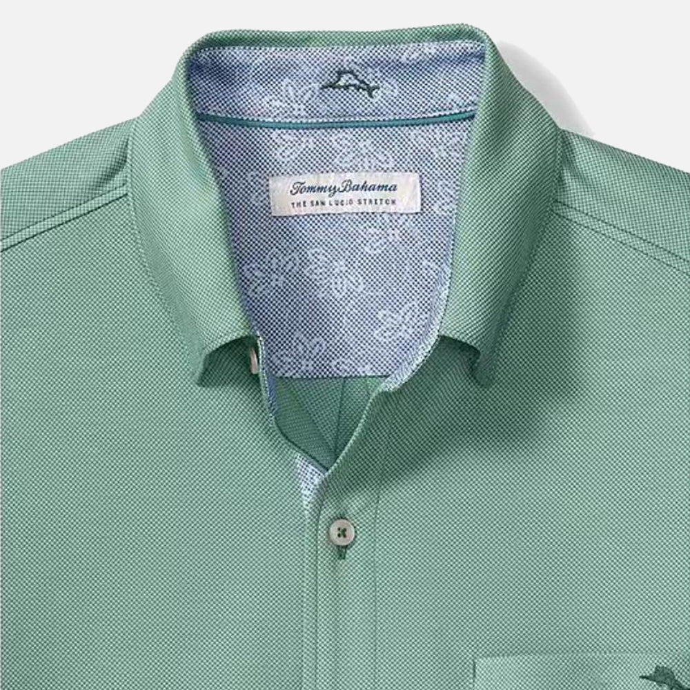 San Lucio Lotus Happy Hour Stretch Knit Shirt - Men