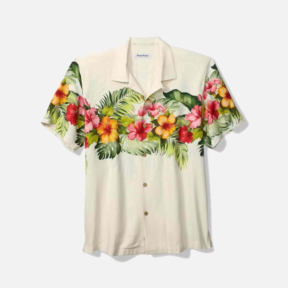 Island Blooms Silk Camp Shirt - Men