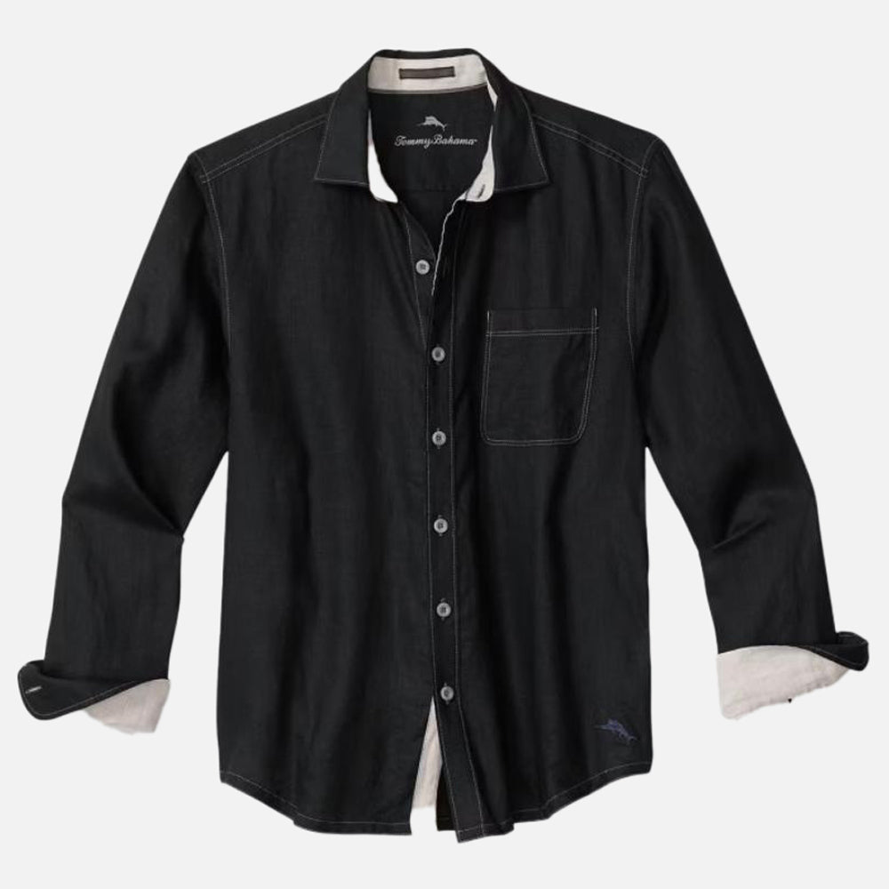 Paradise Breezer Linen Long-Sleeve Shirt - Men