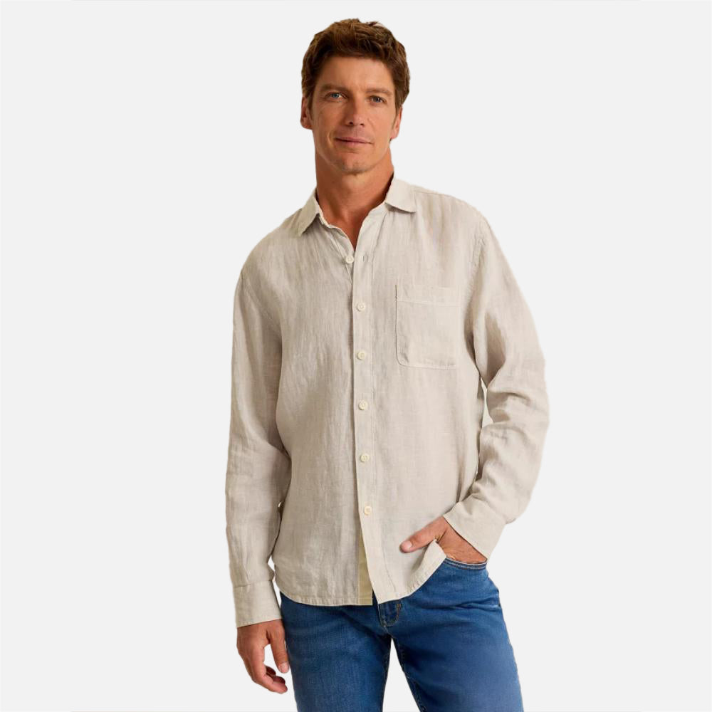 Paradise Breezer Linen Long-Sleeve Shirt - Men