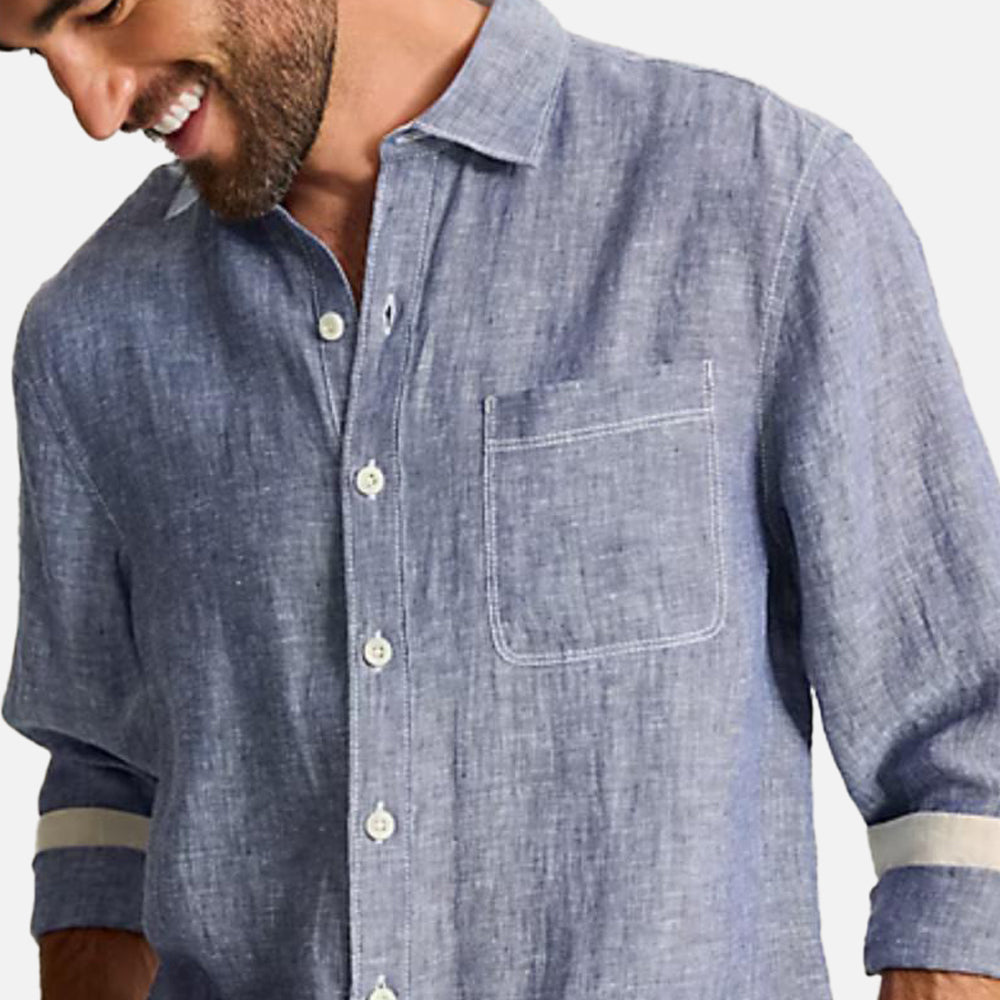 Paradise Breezer Linen Long-Sleeve Shirt - Men