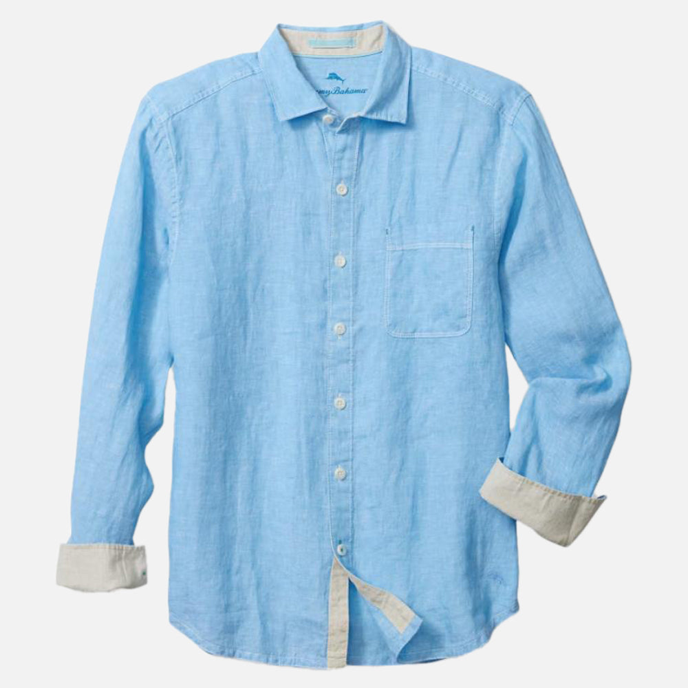 Paradise Breezer Linen Long-Sleeve Shirt - Men