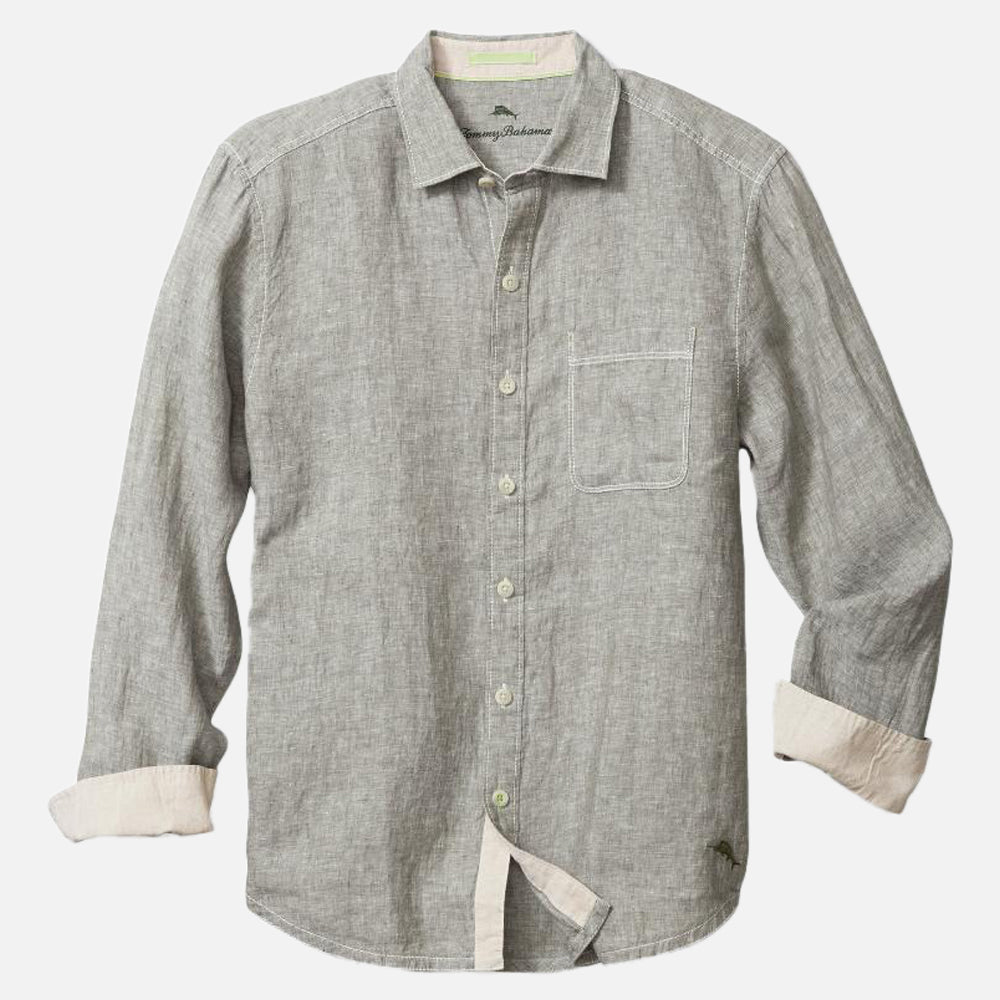 Paradise Breezer Linen Long-Sleeve Shirt - Men