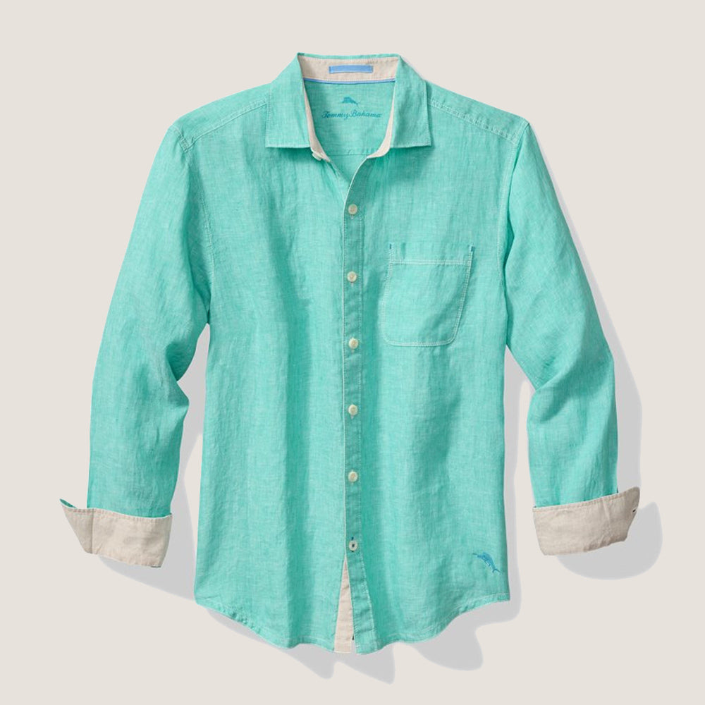 Paradise Breezer Linen Long-Sleeve Shirt - Men