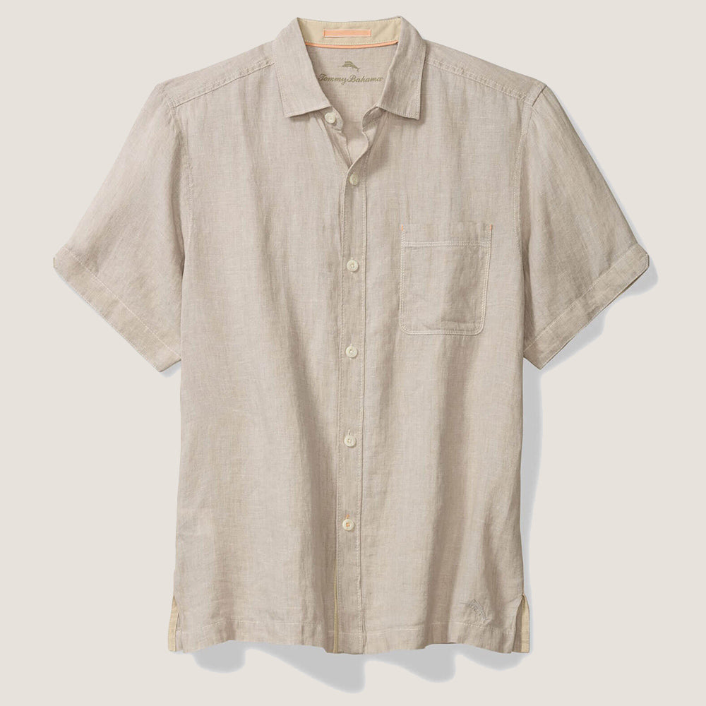Paradise Breezer Linen Short-Sleeve Shirt - Men