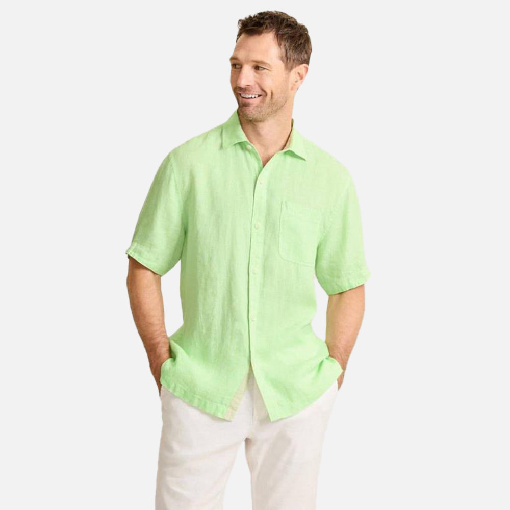 Paradise Breezer Linen Short-Sleeve Shirt - Men