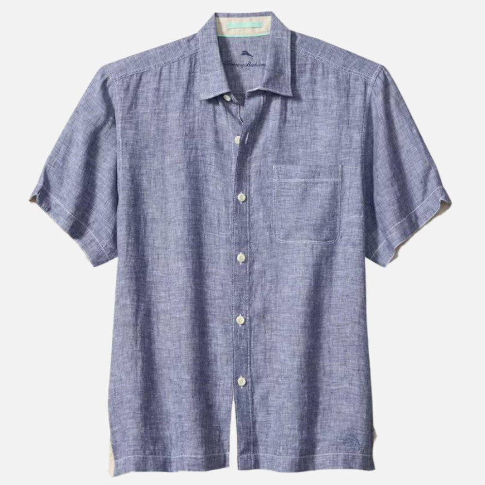 Paradise Breezer Linen Short-Sleeve Shirt - Men
