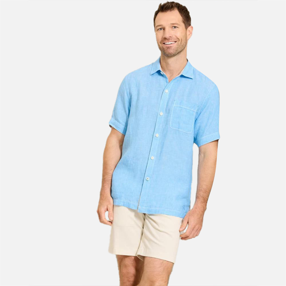 Paradise Breezer Linen Short-Sleeve Shirt - Men