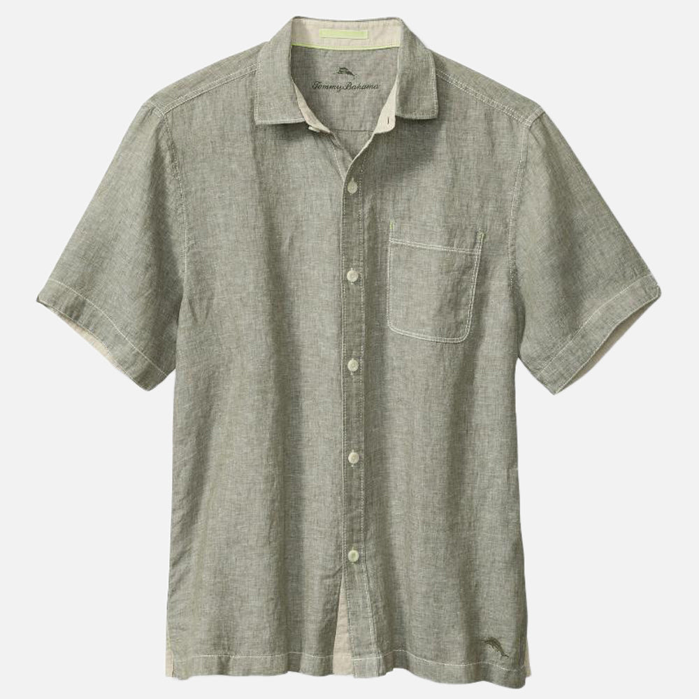 Paradise Breezer Linen Short-Sleeve Shirt - Men