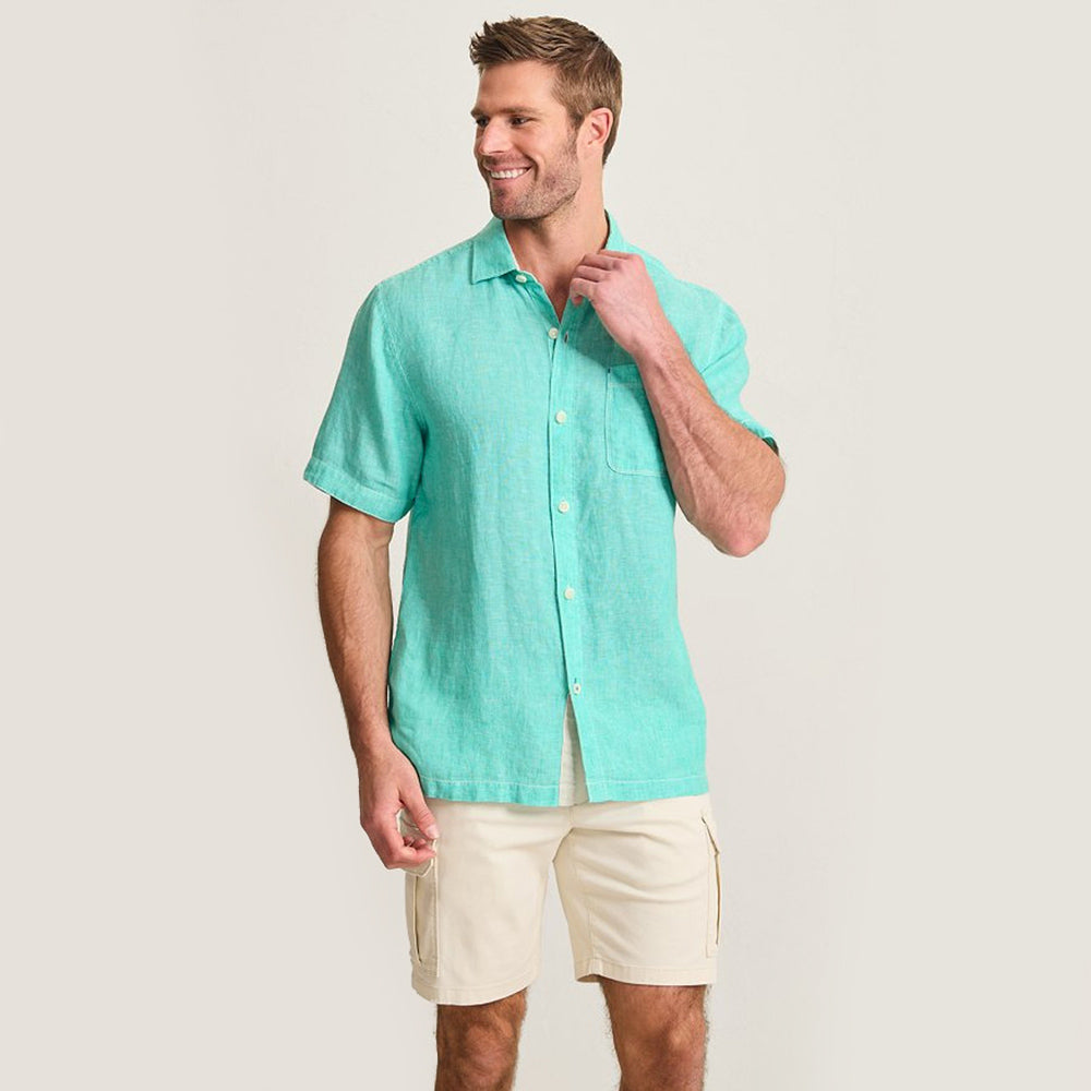 Paradise Breezer Linen Short-Sleeve Shirt - Men