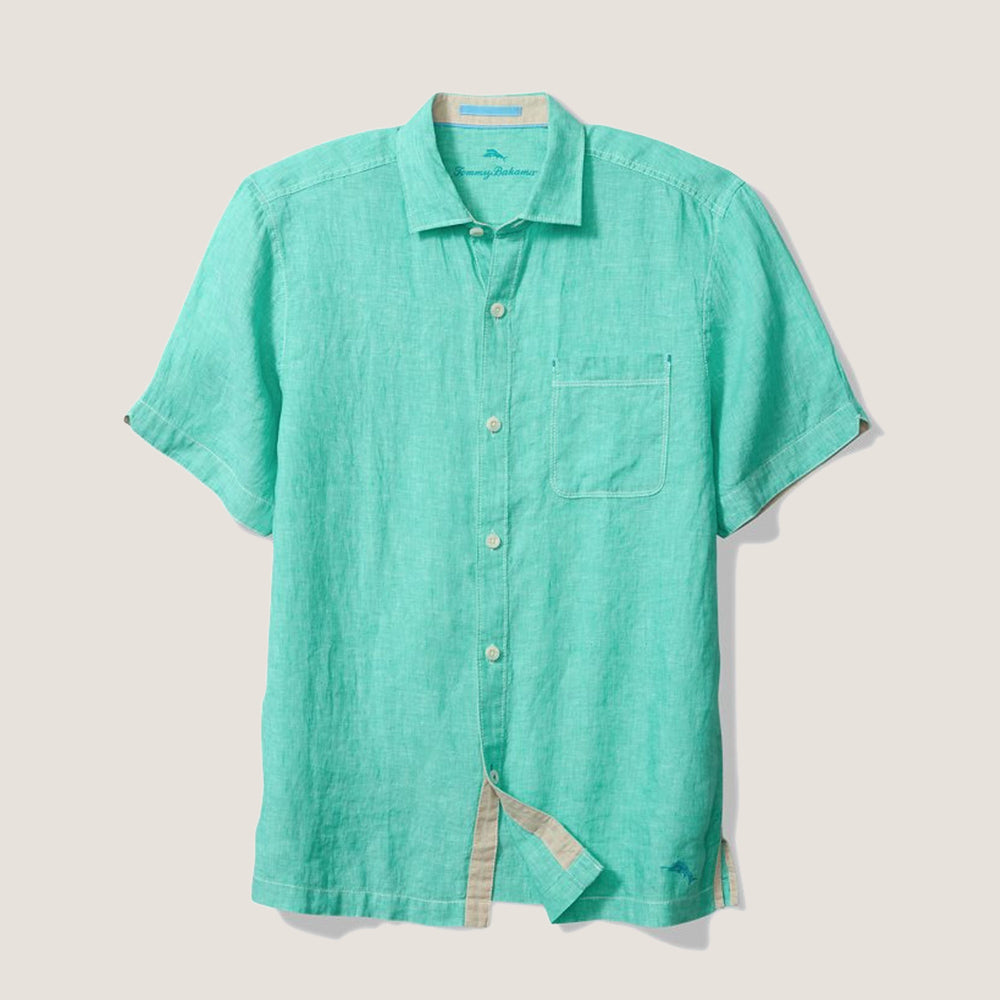 Paradise Breezer Linen Short-Sleeve Shirt - Men