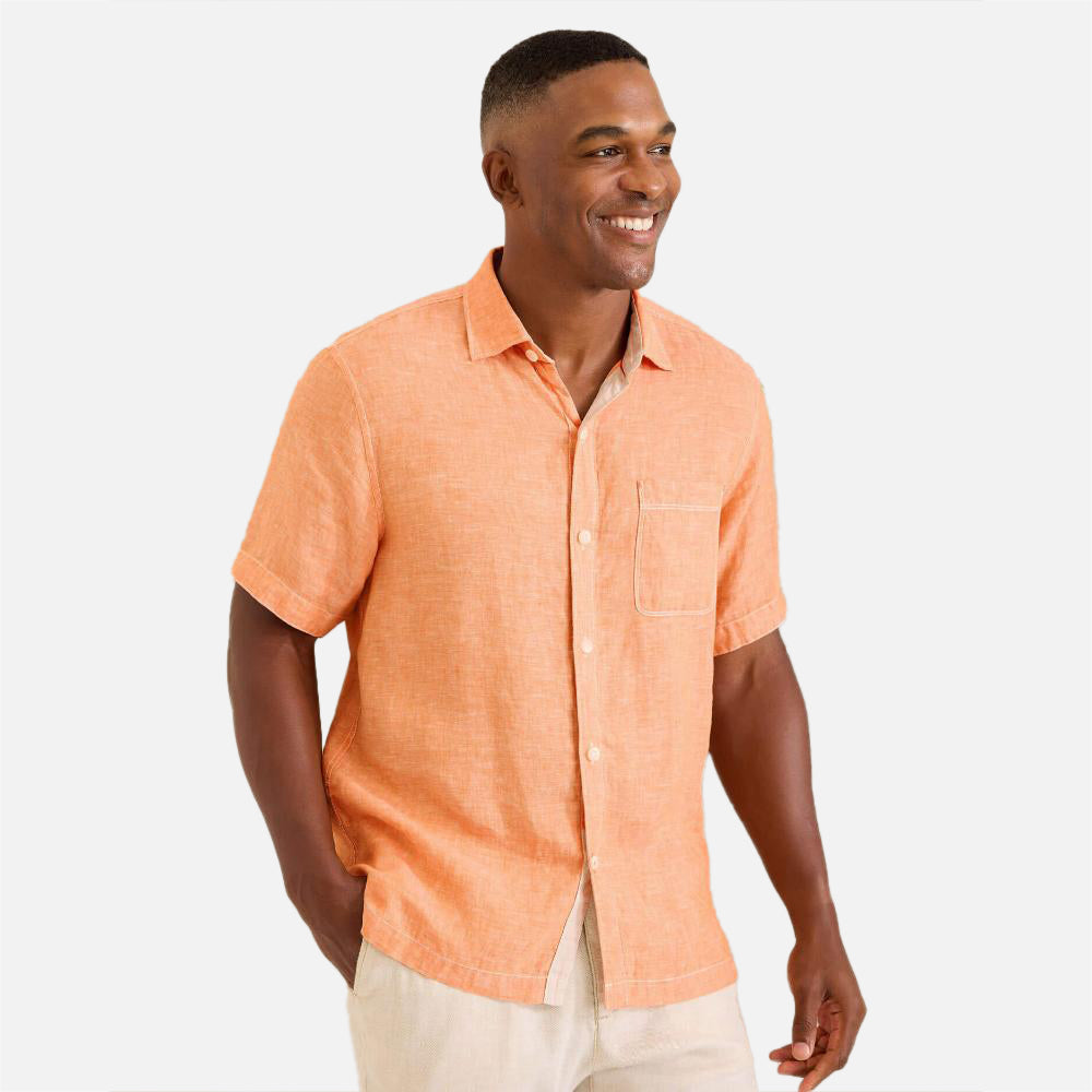 Paradise Breezer Linen Short-Sleeve Shirt - Men