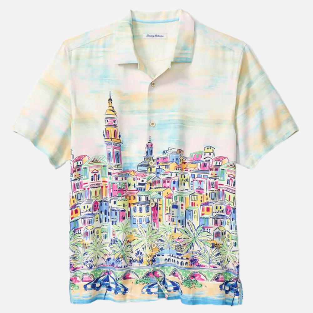 Amalfi Vista Silk Camp Shirt - Men