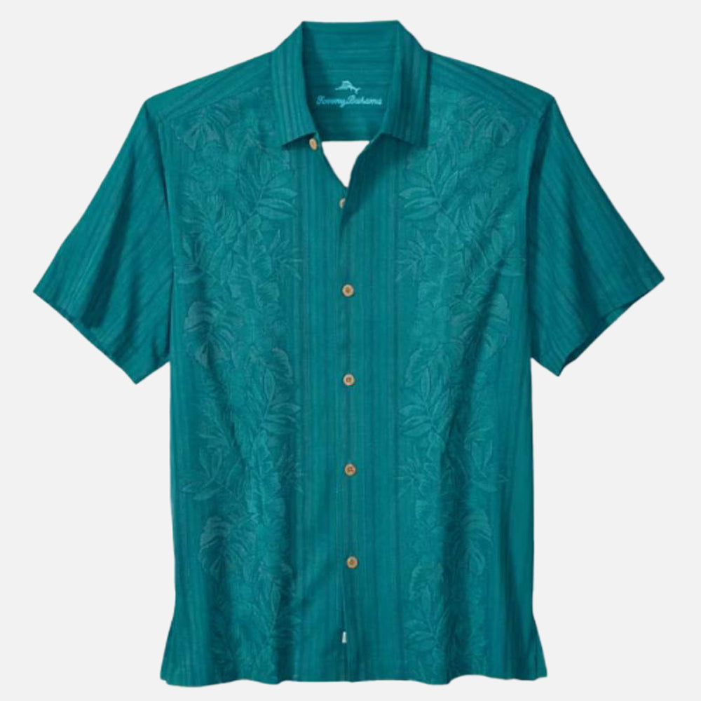 Maui Border Silk Camp Shirt - Men