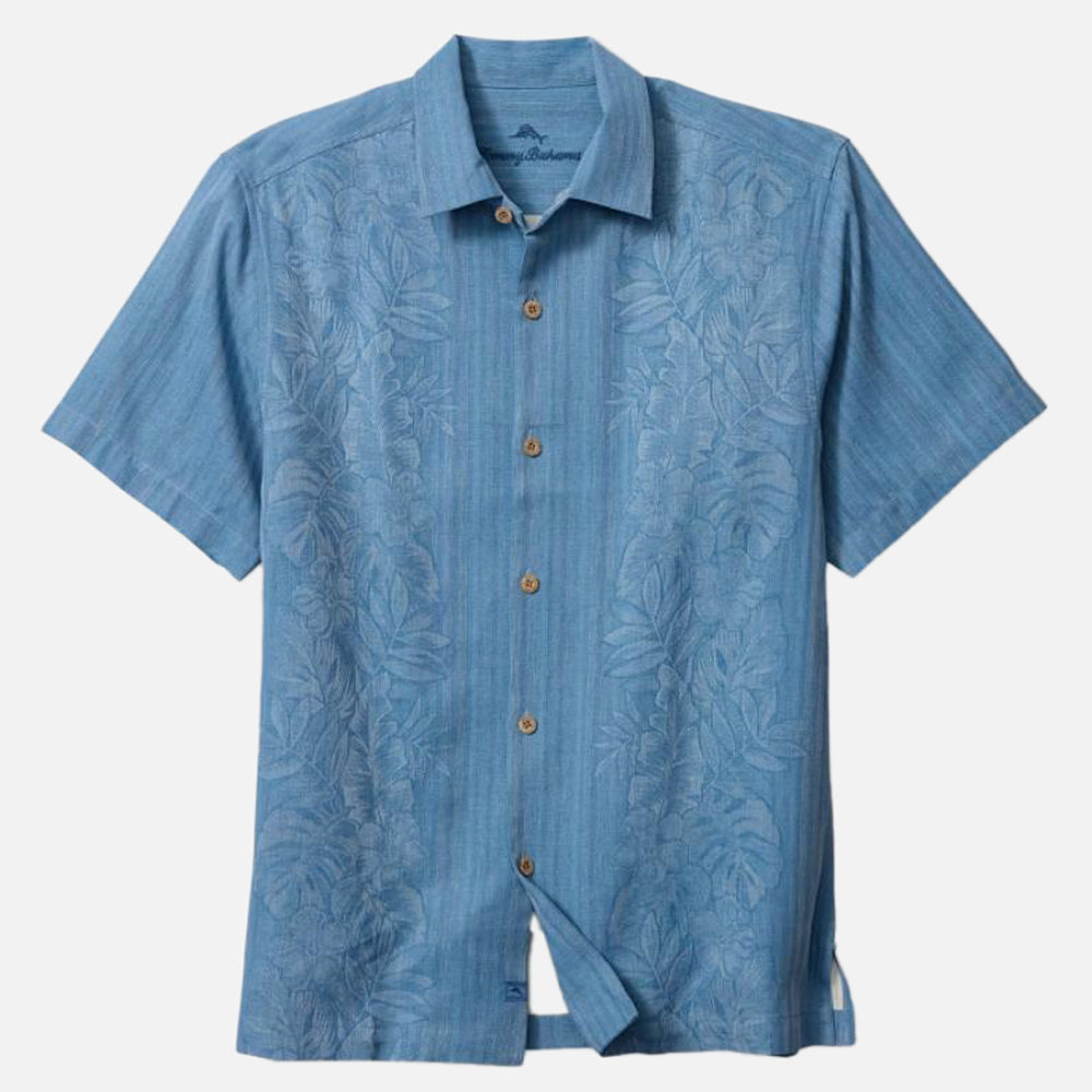 Maui Border Silk Camp Shirt - Men