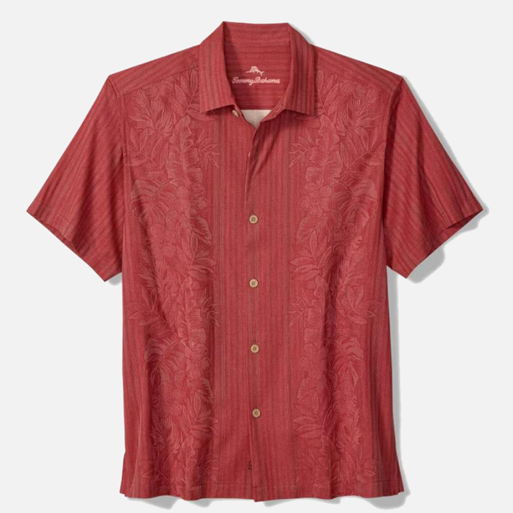 Maui Border Silk Camp Shirt - Men