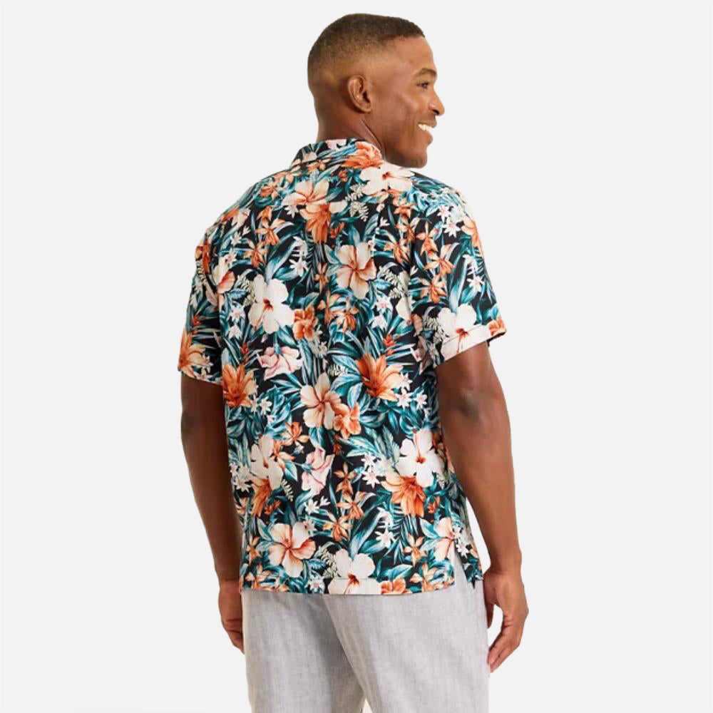 Midnight Blooms Silk Camp Shirt  - Men