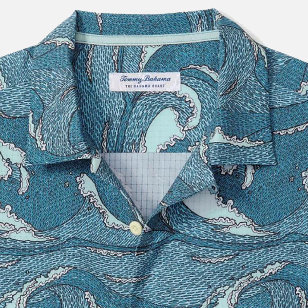 Bahama Coast Wavescape Oasis IslandZone Camp Shirt - Men