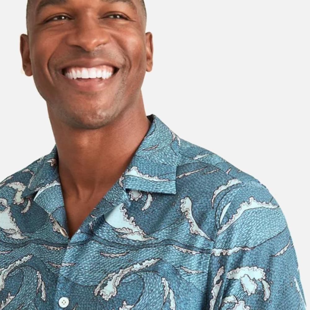 Bahama Coast Wavescape Oasis IslandZone Camp Shirt - Men