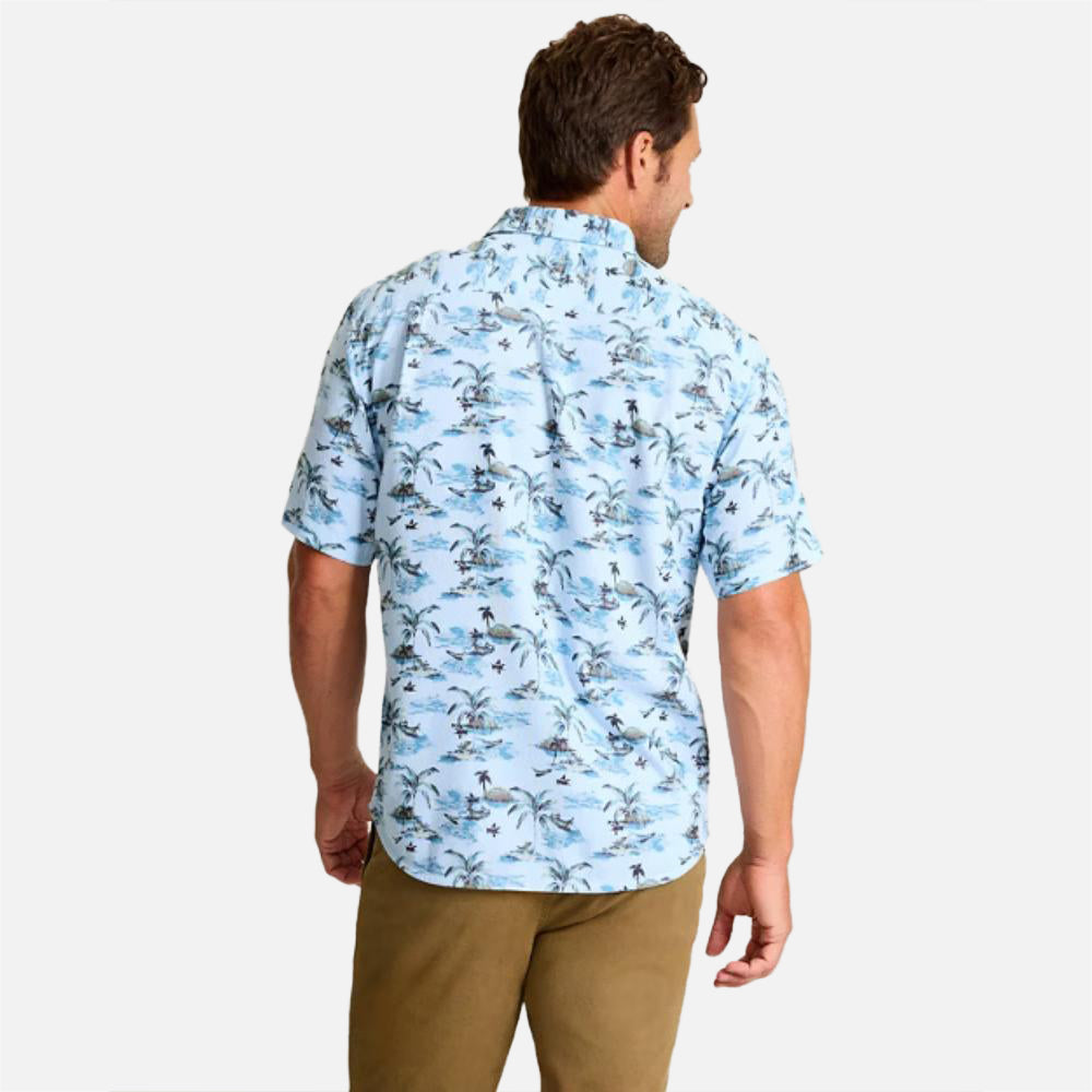 Coastal Ease Beachfront Paradise IslandZone Camp Shirt - Men