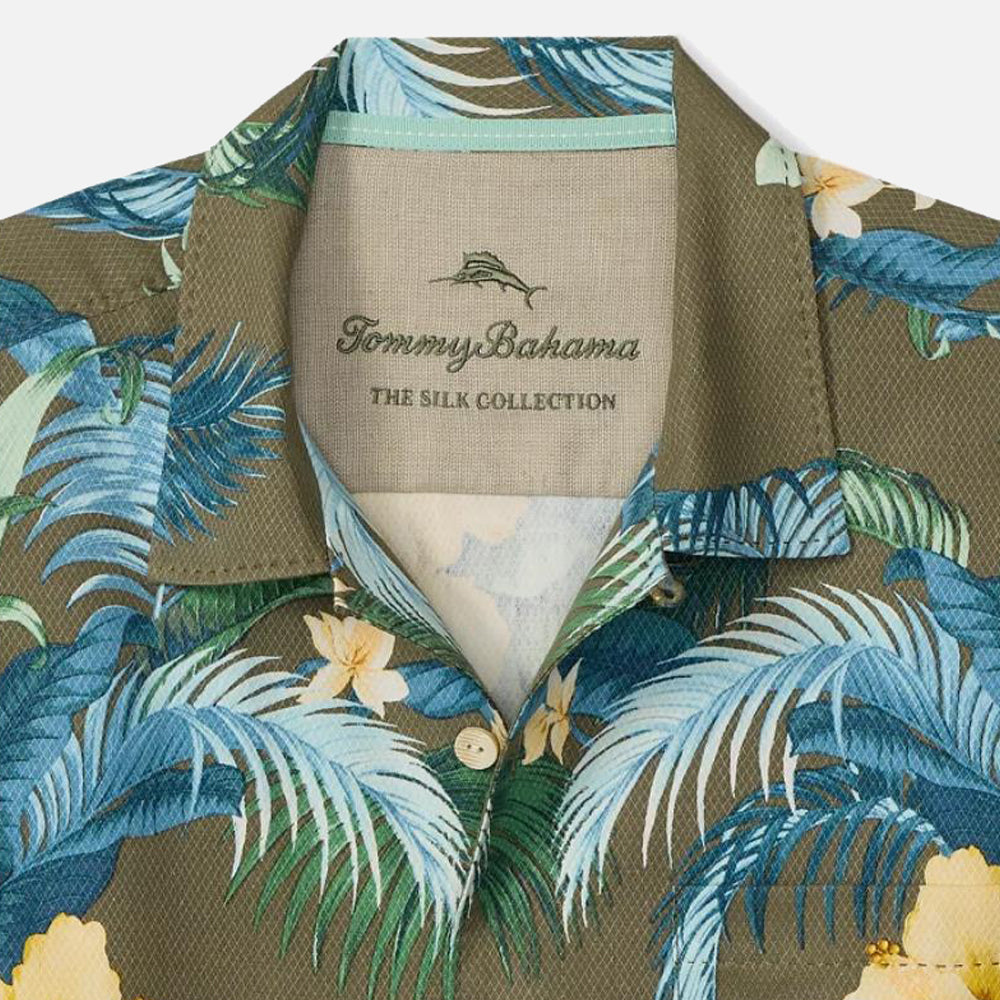 Pineapple Petals Silk Camp Shirt - Men