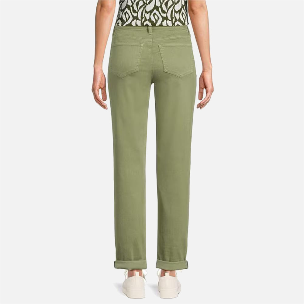 Leila Sunwashed Twill Mid Rise Ankle Length Boyfriend Jeans - Women