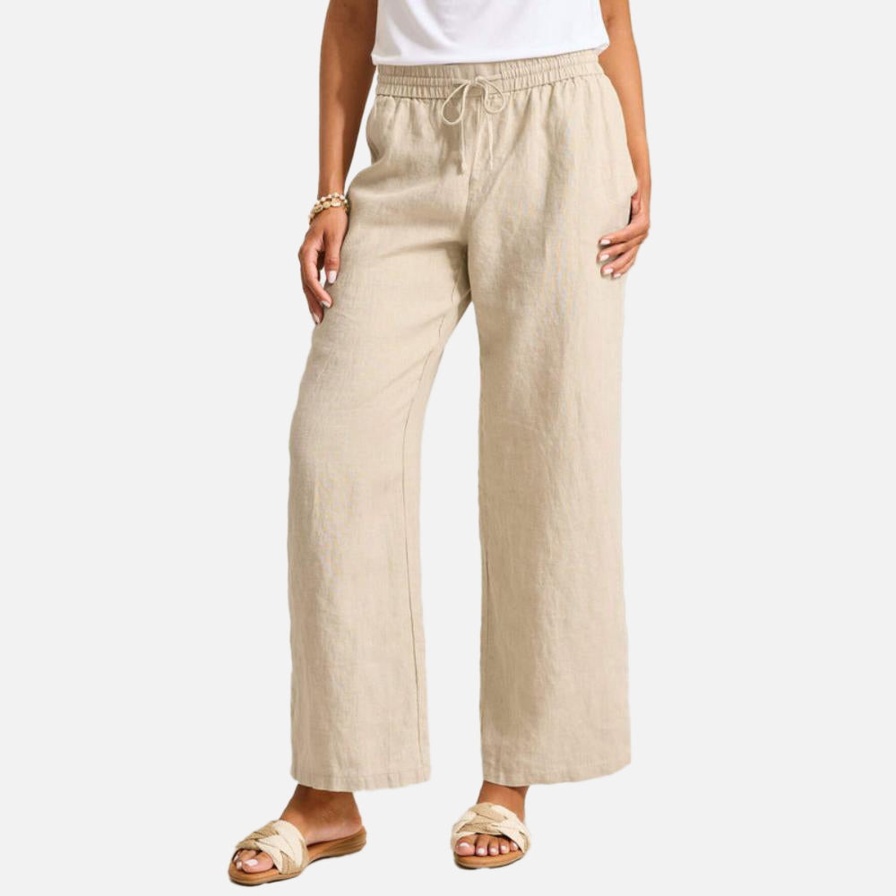 Two Palms High-Rise Linen Easy Pants - Women