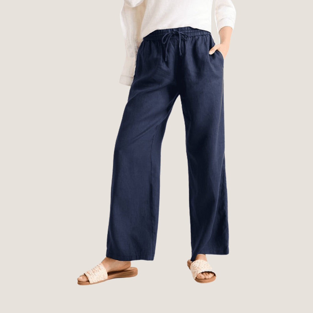 Two Palms High-Rise Linen Easy Pants - Women