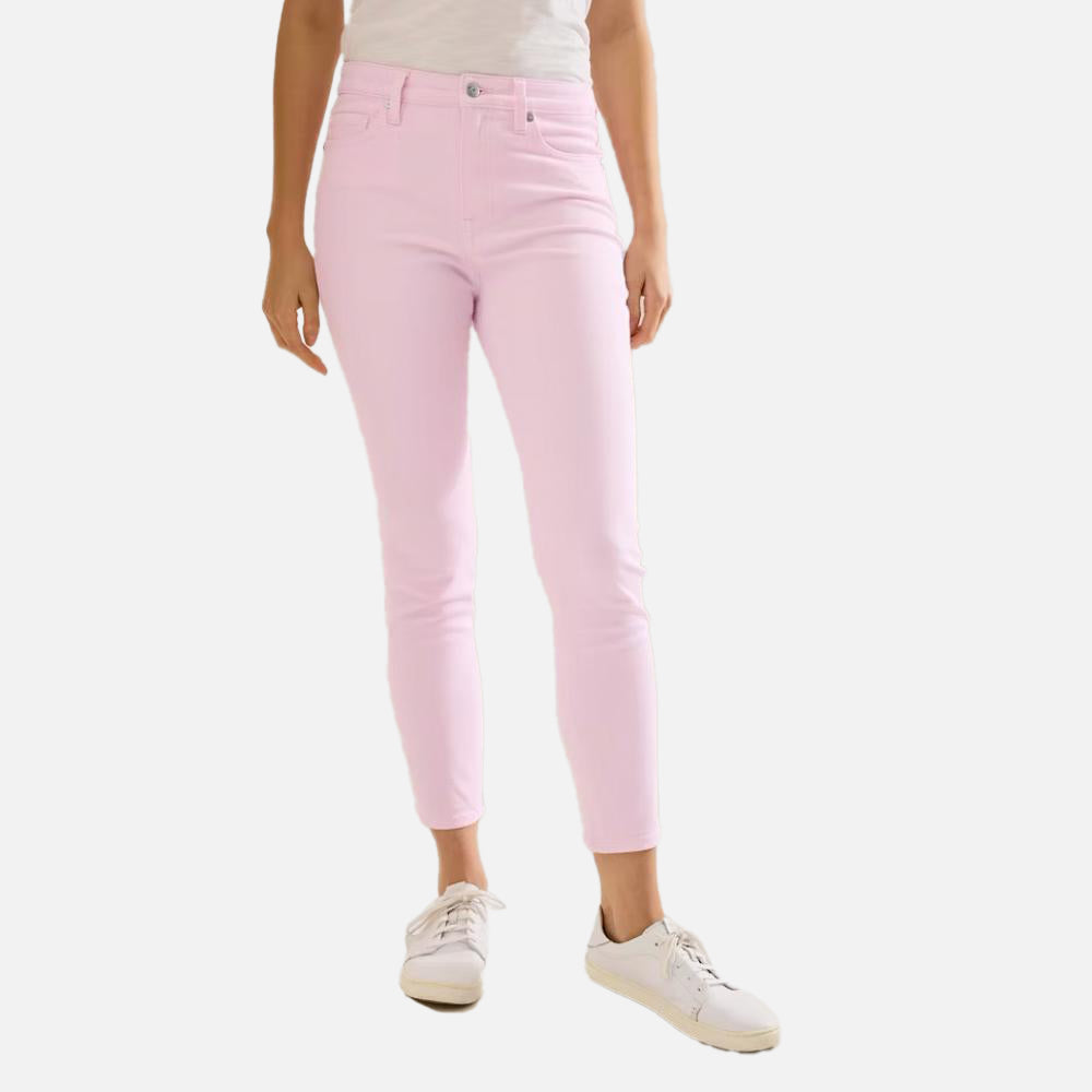Pink High-Rise Skinny-Ankle Jeans - Women