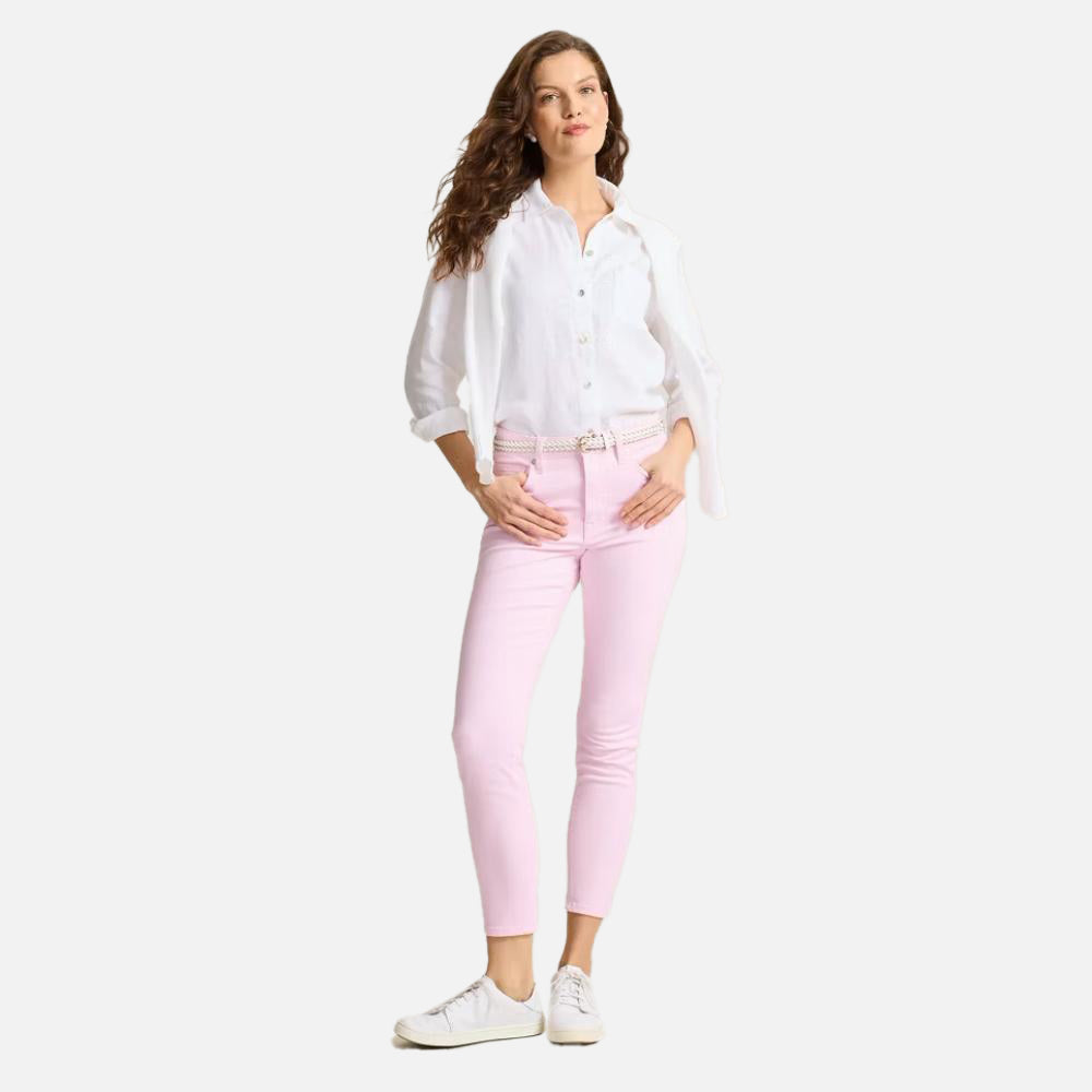 Pink High-Rise Skinny-Ankle Jeans - Women