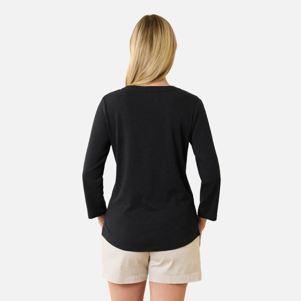 Ashby Isles Scoop-Neck 3/4-Sleeve T-Shirt - Women