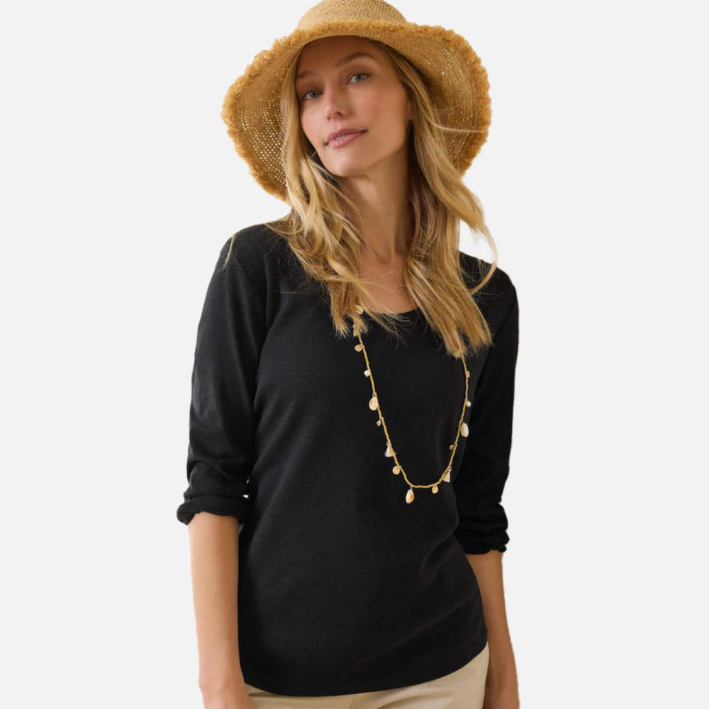 Ashby Isles Scoop-Neck 3/4-Sleeve T-Shirt - Women