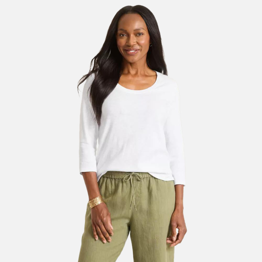 Ashby Isles Scoop-Neck 3/4-Sleeve T-Shirt - Women