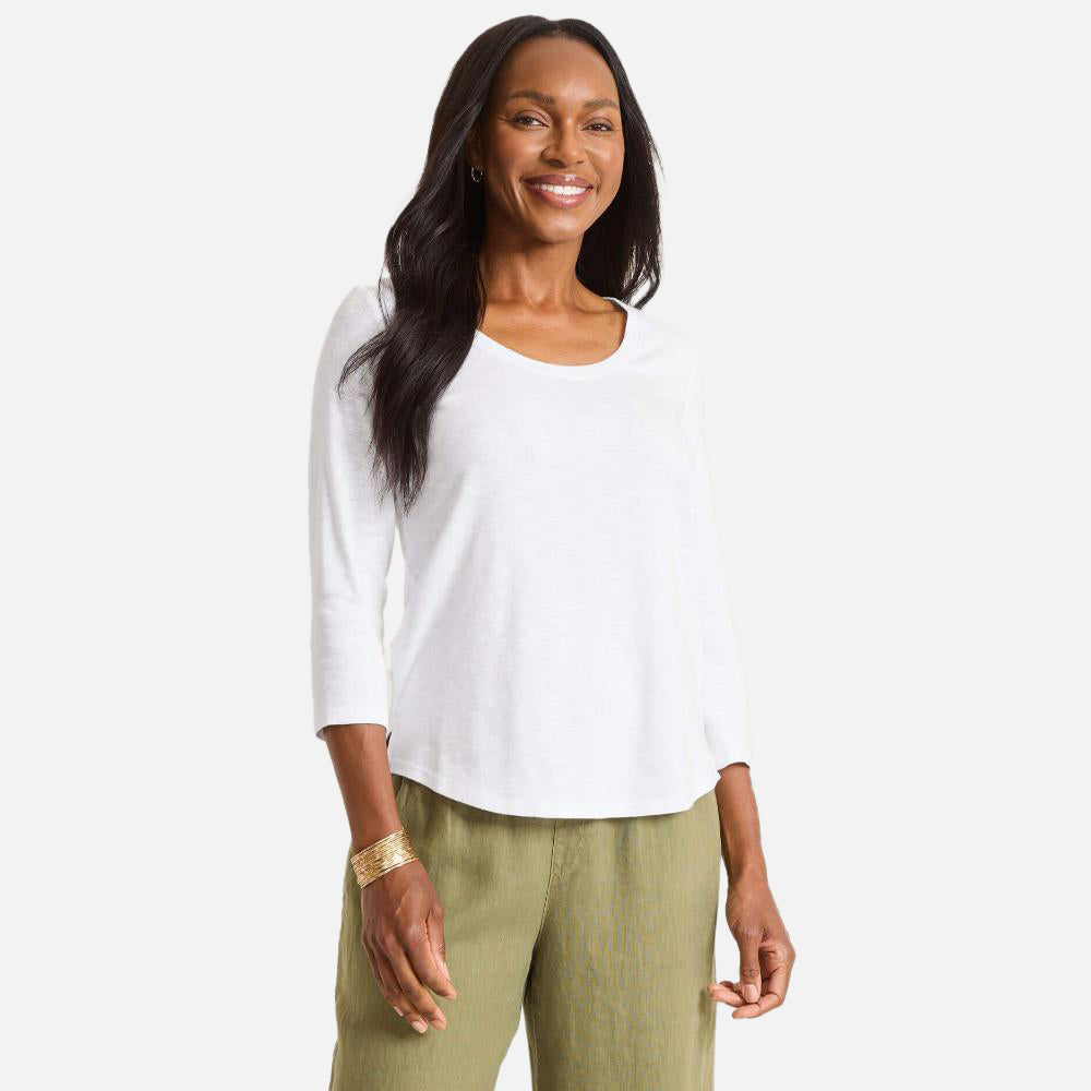 Ashby Isles Scoop-Neck 3/4-Sleeve T-Shirt - Women