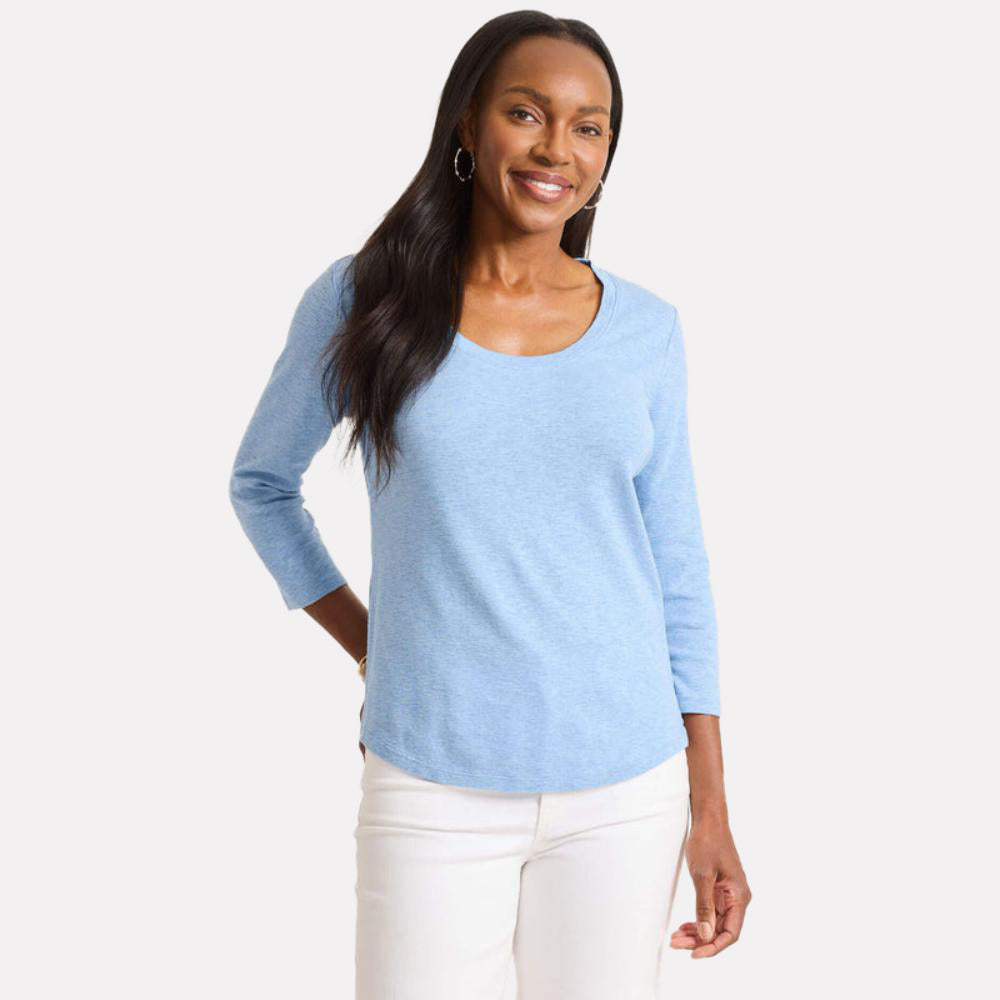 Ashby Isles Scoop-Neck 3/4-Sleeve T-Shirt - Women