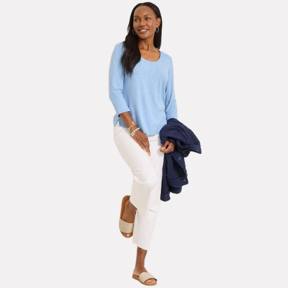 Ashby Isles Scoop-Neck 3/4-Sleeve T-Shirt - Women