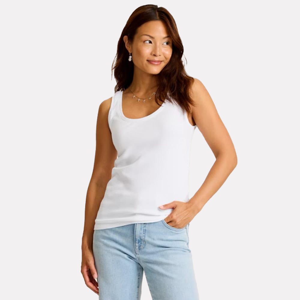 Sunset Bay Ribbed Tank Top - Women