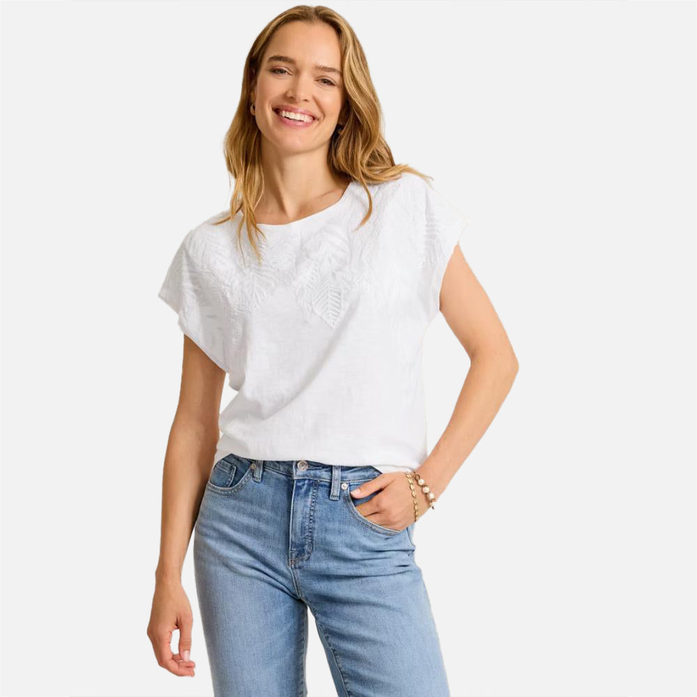 Piazza Palms Short-Sleeve Lux T-Shirt - Women