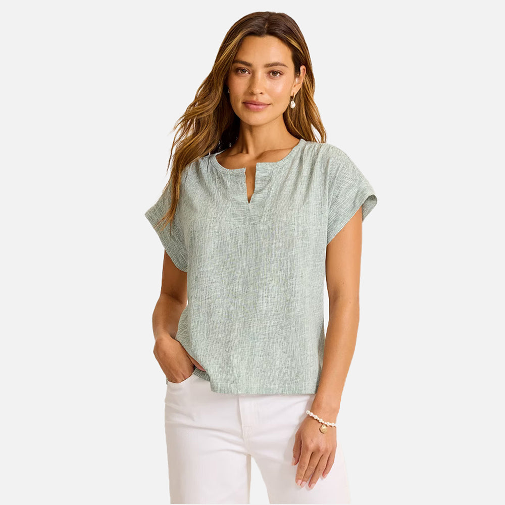 Gem Coast Shimmering Bay Short-Sleeve Top - Women