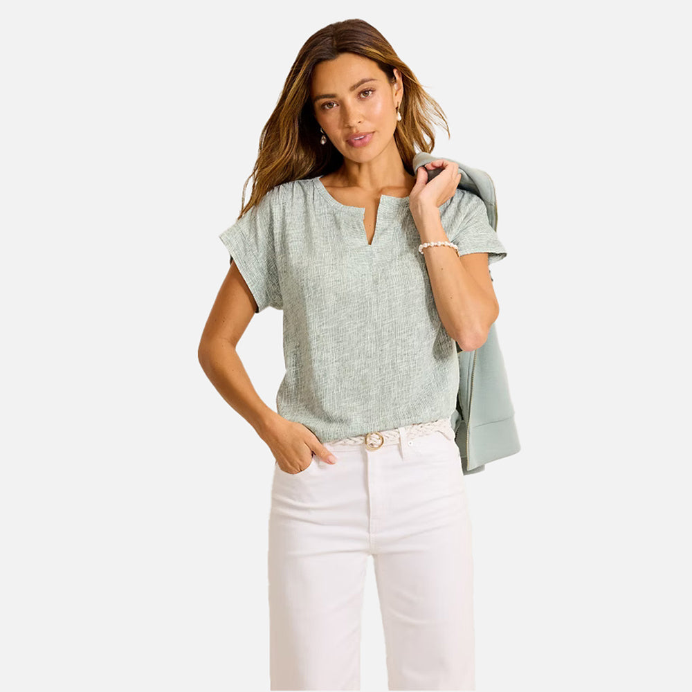Gem Coast Shimmering Bay Short-Sleeve Top - Women
