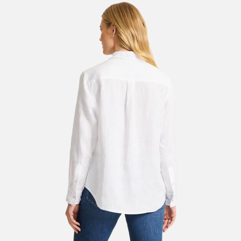 Coastalina Linen Popover Shirt -  Women