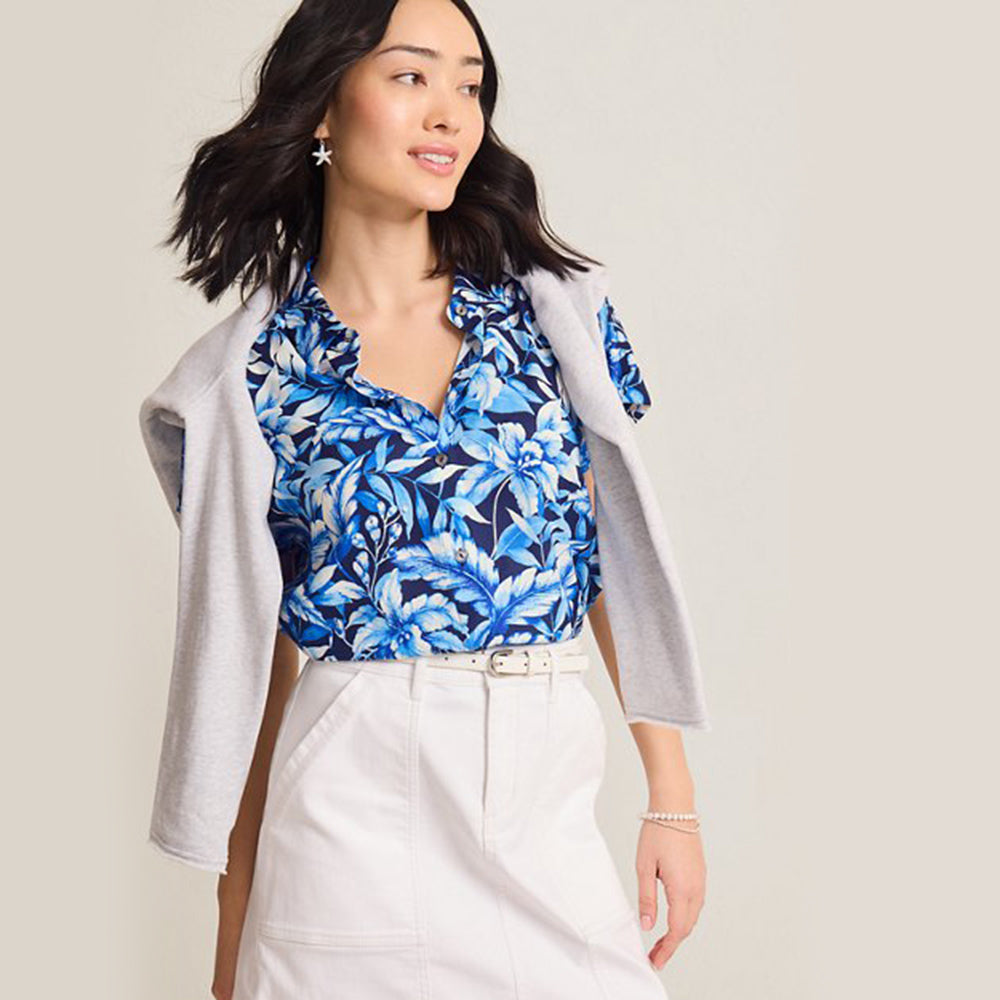 Flora Fresco Silk Camp Shirt - Women