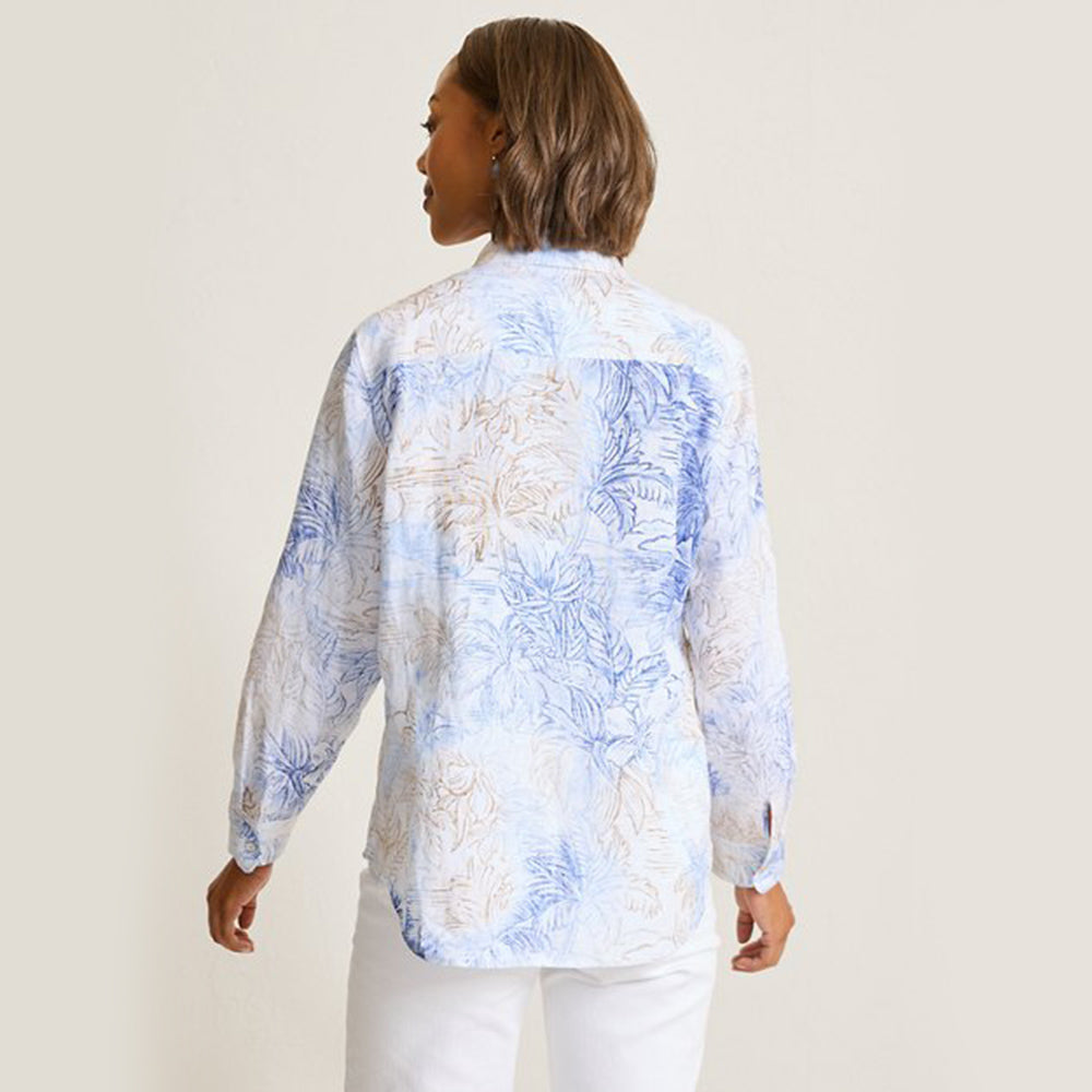 Coastalina Linen Dolce Bay Relaxed Top - Women