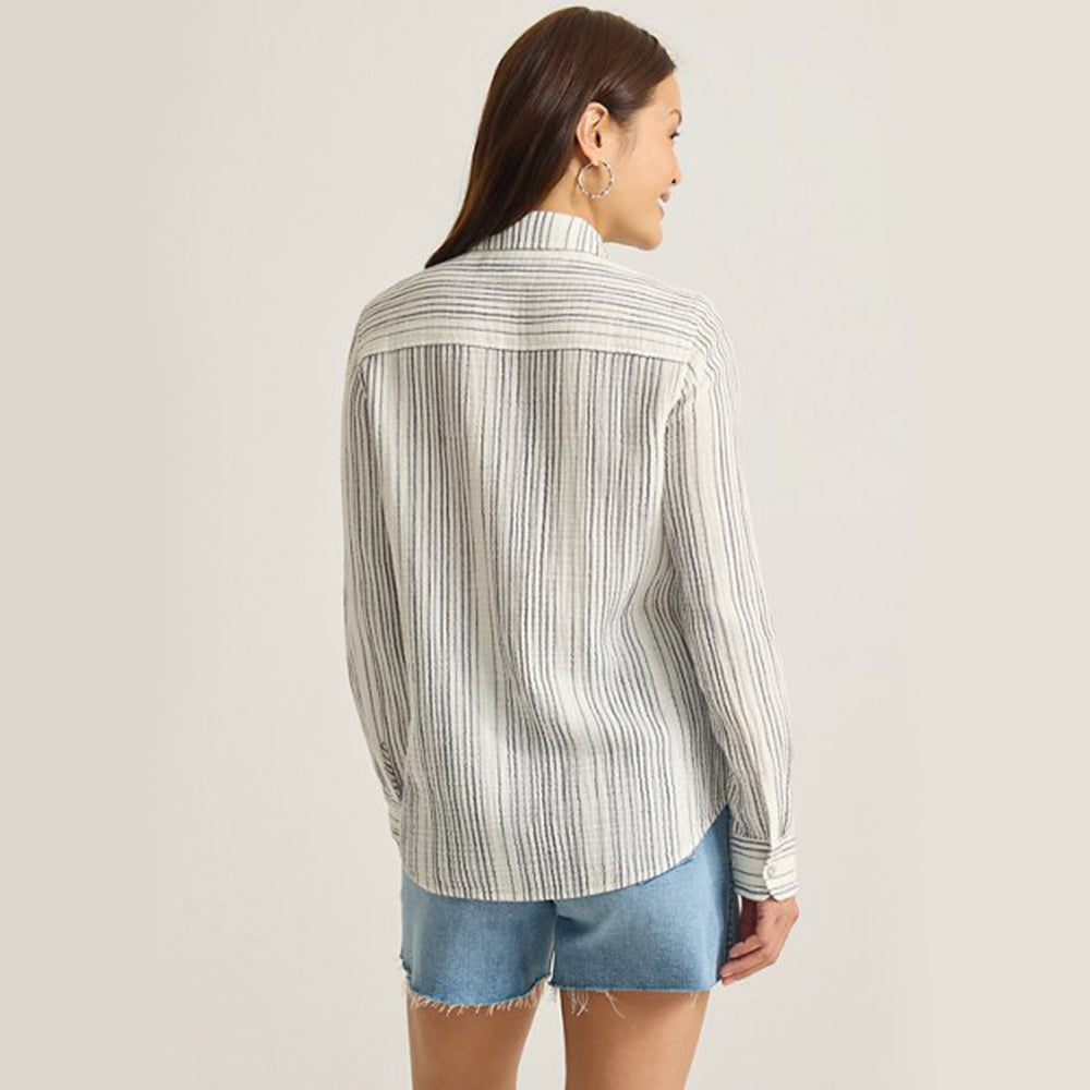 Island Gauze Luminous Tide Long-Sleeve Top -Women