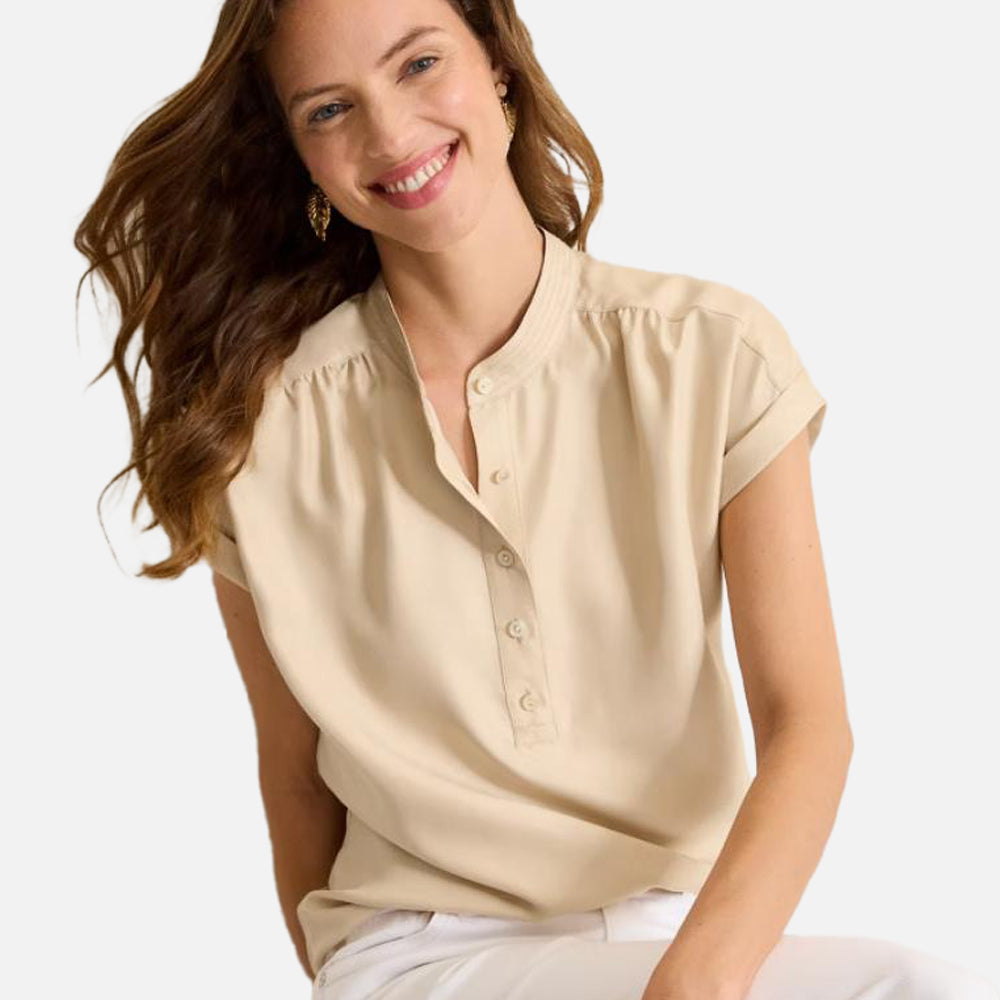 Silk Popover Top - Women