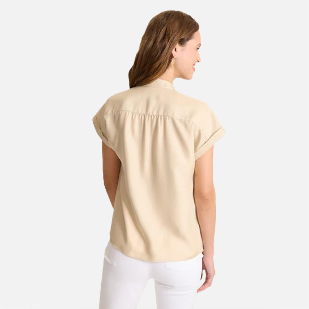 Silk Popover Top - Women