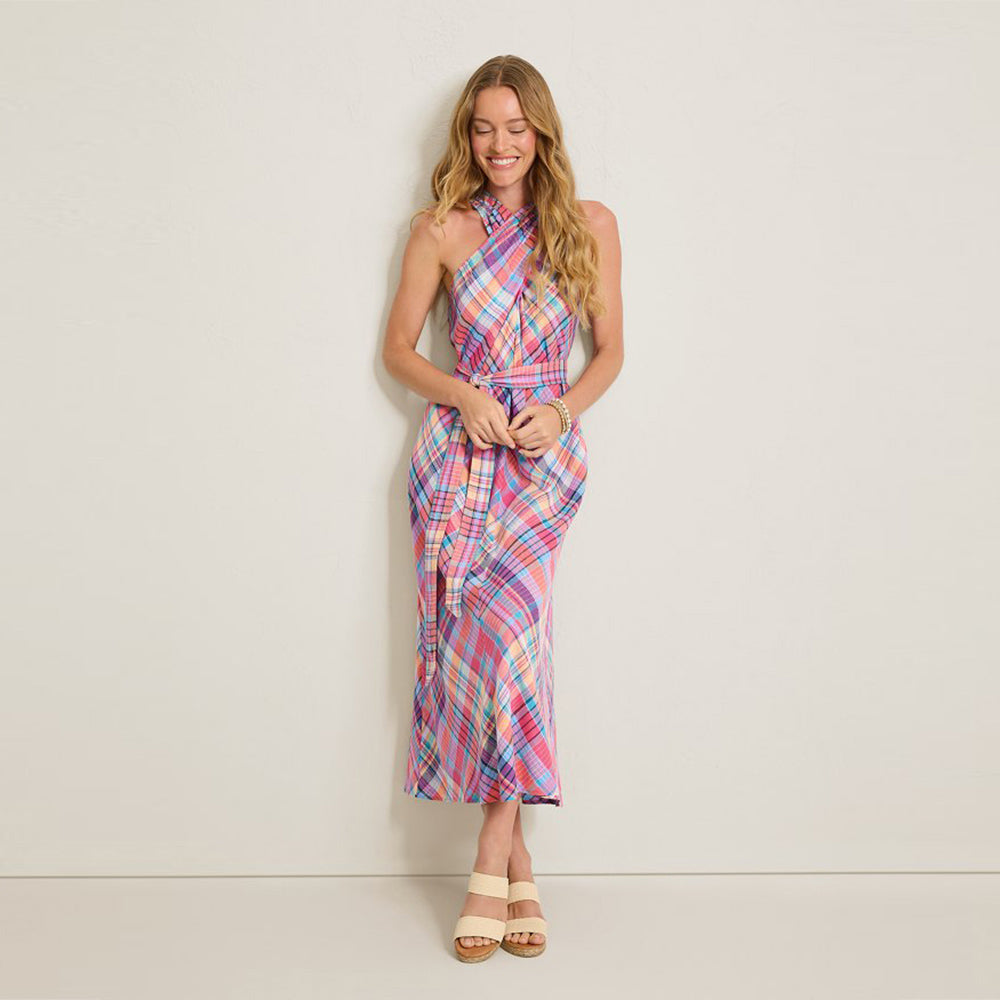 Coastal Dreams Linen-Blend Midi Dress - Women