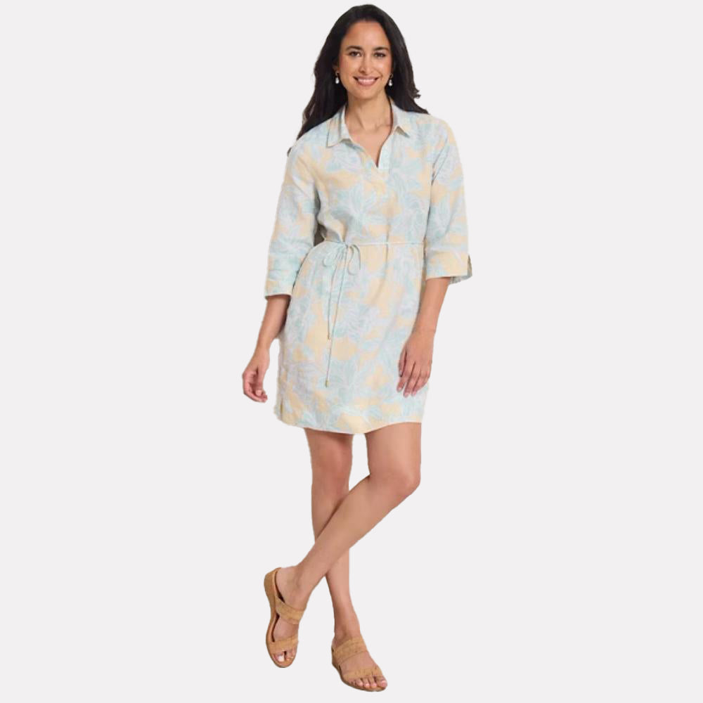 Two Palms Paradiso Petals Linen Dress - Women