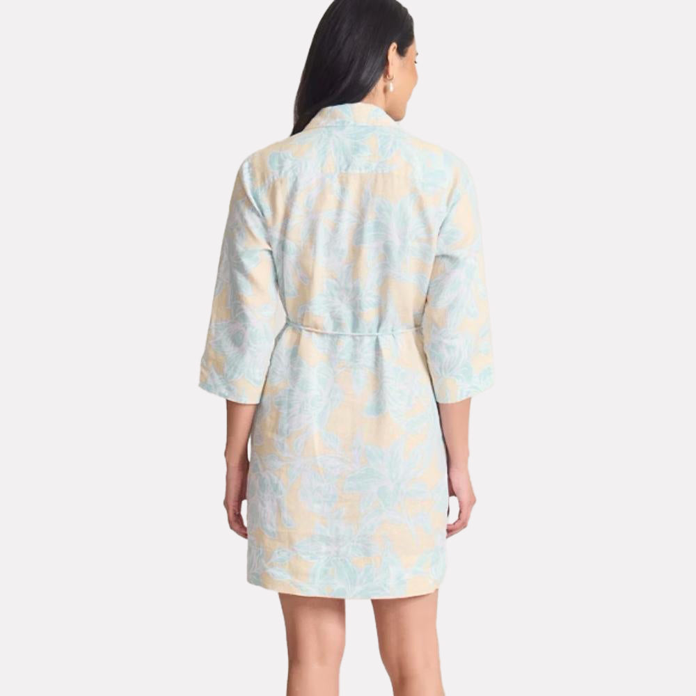 Two Palms Paradiso Petals Linen Dress - Women
