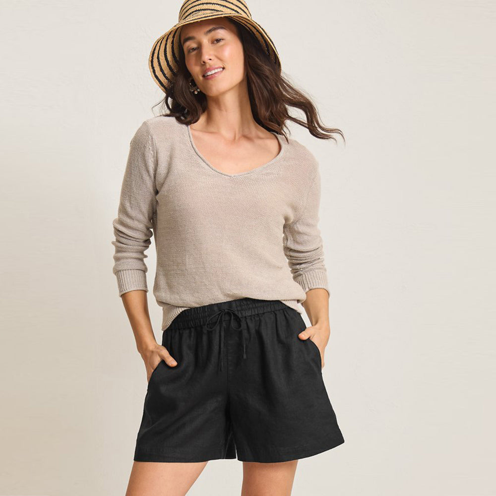 Two Palms High-Rise Linen Easy Shorts - Women